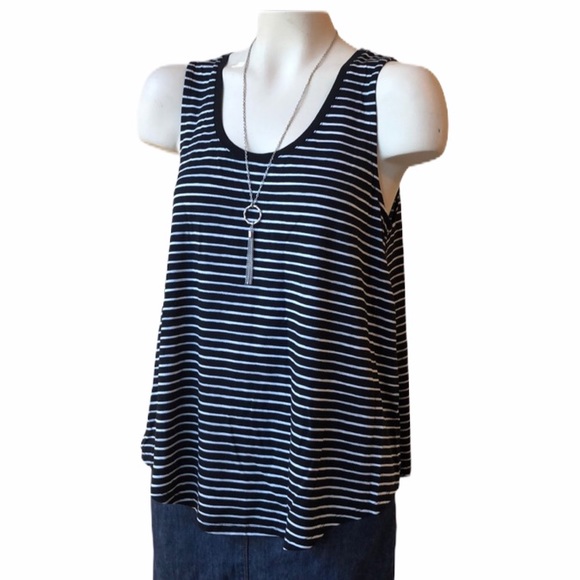 Large Black & white tank soft feel A New Day - Picture 1 of 6